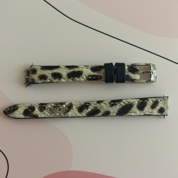 Michele 12mm Leopard Print Watch Strap - Picture 1 of 5